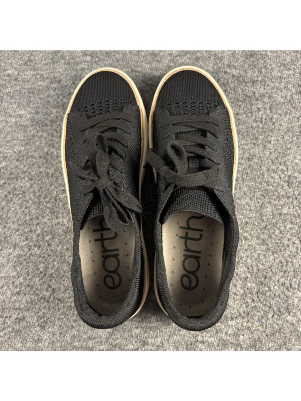 Earth ETKNIGHT Women’s Size 8M Black Knit Sneakers New With Box - Picture 11 of 15